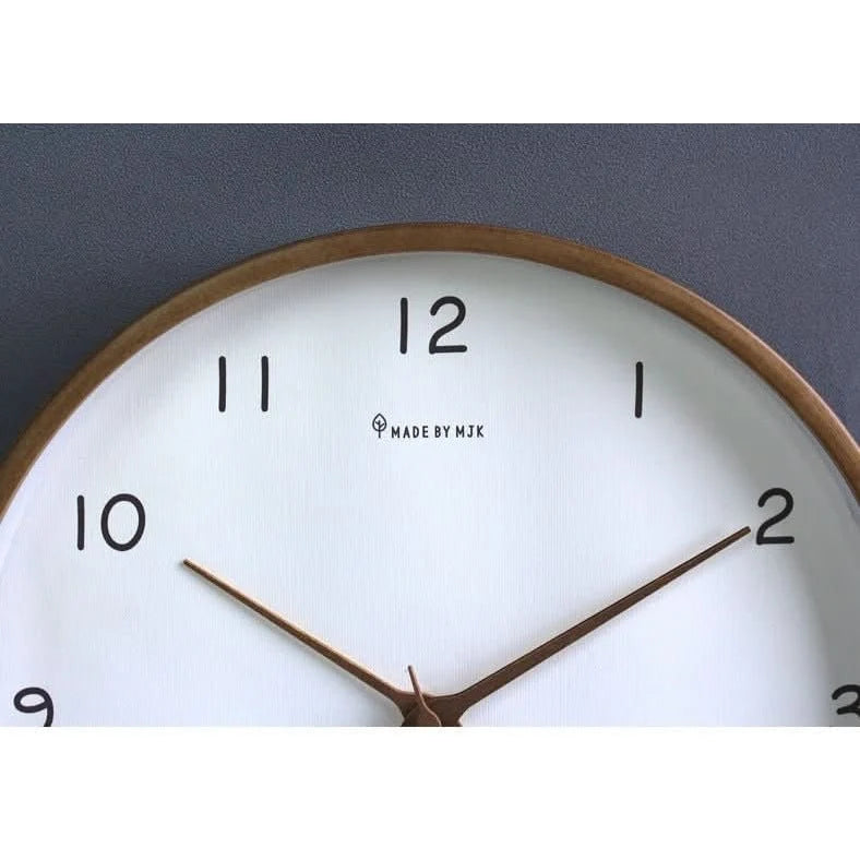 Wall Clock | Minimalist Silent & Solid Wood | 10 Inch