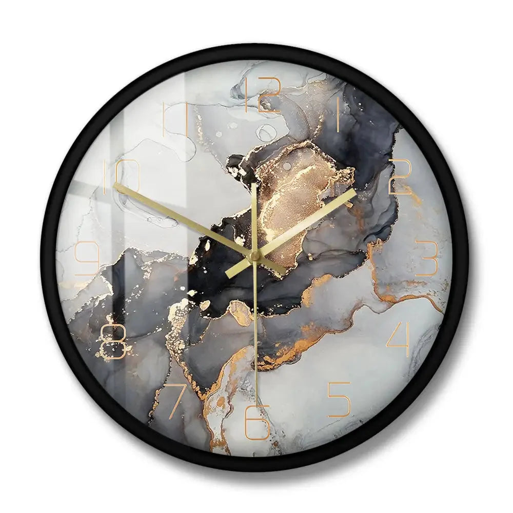 Wall Clock | Modern Art Acrylic | Silent Quartz Movement | 12-Inch