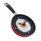 Wall Clock | Frying Pan Shape with Fried Egg | ABS Construction
