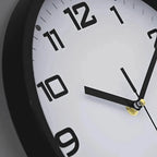 Wall Clock | Silent Analog Quartz | 10-Inch Diameter
