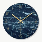 Wall Clock | Silent Quartz Movement & Glass Face | 12-Inch