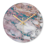 Wall Clock | Silent Quartz Movement & Glass Face | 12-Inch