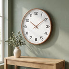 Wall Clock | Silent Quartz Movement & Wooden Frame