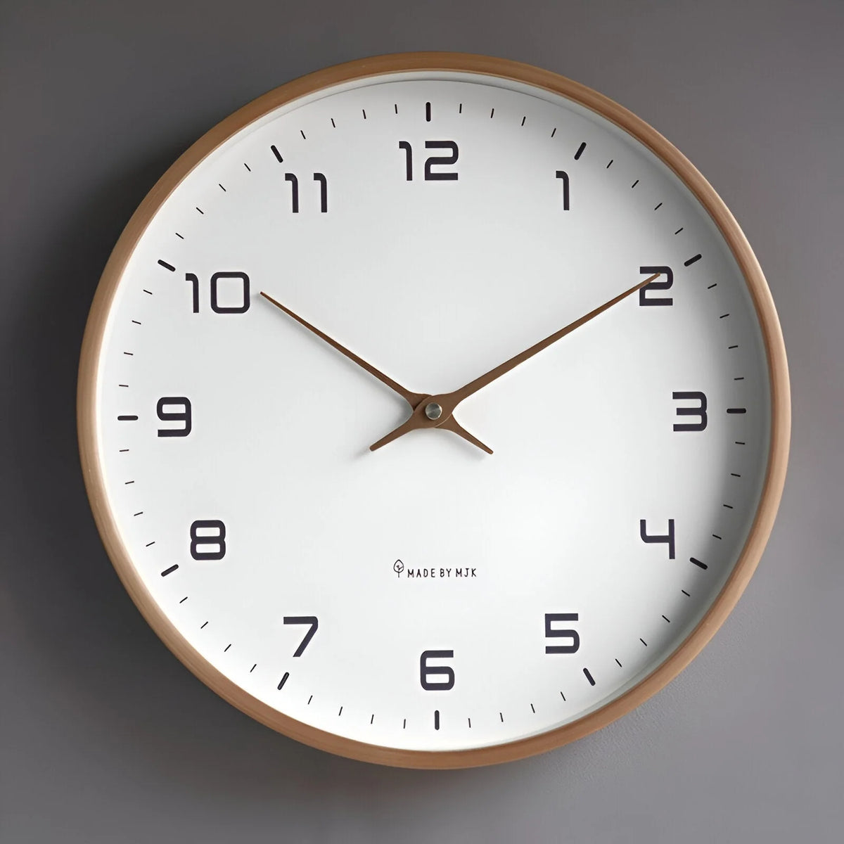 Wall Clock | Silent Quartz Movement & Wooden Frame