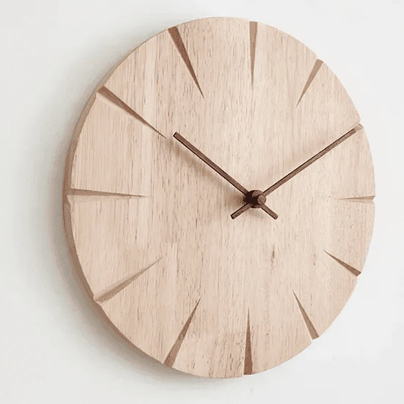 Wall Clock | Solid Wood & Silent Quartz | Pendulum Movement