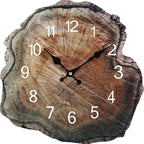 Wooden Wall Clock | Minimalist MDF Face | Silent Quartz Movement, 30 cm