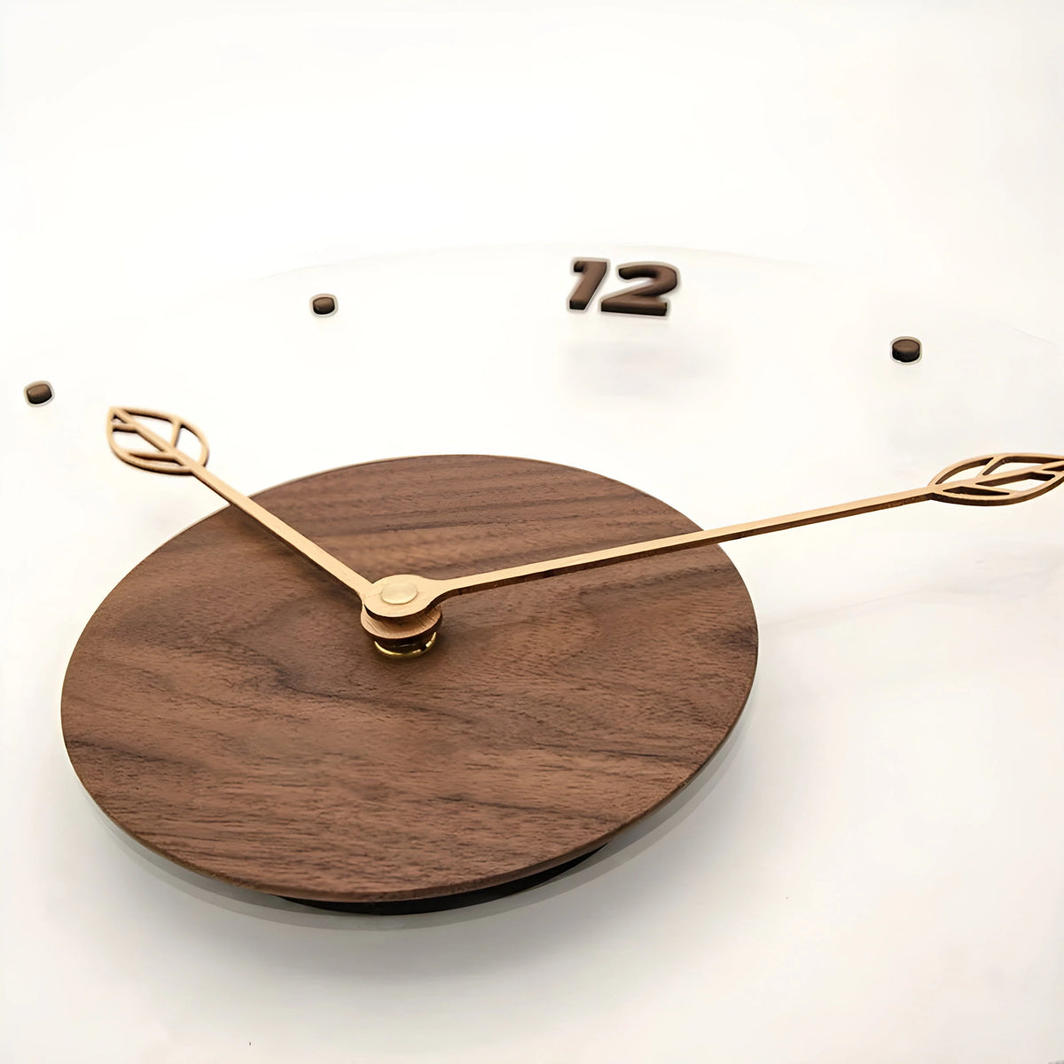 Wall Clock | Slim Wood Frame | Easy-to-Read Silent Dial