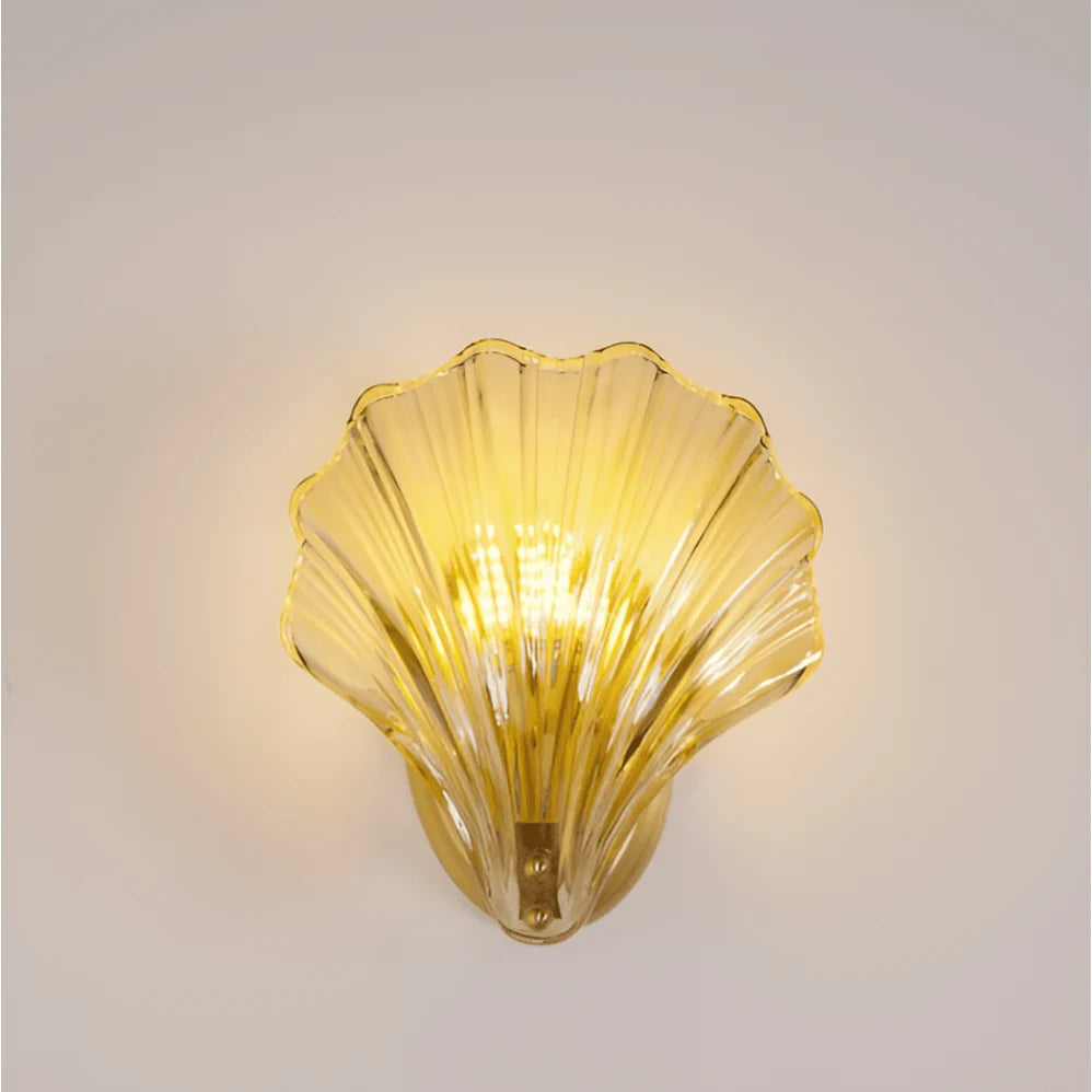 Wall Lamp | Minimalist Glass Shade & Button Switch | 20 cm Diameter