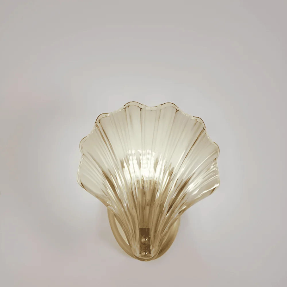 Wall Lamp | Minimalist Glass Shade & Button Switch | 20 cm Diameter