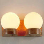 Wall Lamp | Modern Glass Shade & E26-Compatible | Single Or Double Light