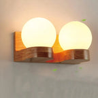 Wall Lamp | Modern Glass Shade & E26-Compatible | Single Or Double Light