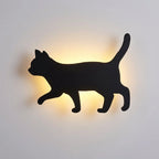 Wall Lamp | Sensor-Activated Energy-Saving Warm LED | Cat Silhouette