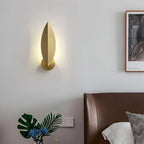 Wall Lamp | Rectangular Metal Frame & Gold Finish | Integrated Switch
