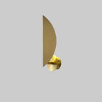 Wall Lamp | Rectangular Metal Frame & Gold Finish | Integrated Switch