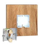 Wall Light | Square Wood-Look Indirect LED | 22/28 cm
