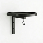 Wall-Mounted Bird Bath | Weatherproof Iron & 2-in-1 Basin & Hook | 20 cm Basin