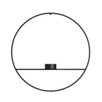 Candle Holder & Vase | Wall-Mounted Dual Container | Geometric Metal