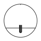 Candle Holder & Vase | Wall-Mounted Dual Container | Geometric Metal