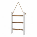 Towel Holder | Vintage Slatted Wood Design | Wall-Mounted