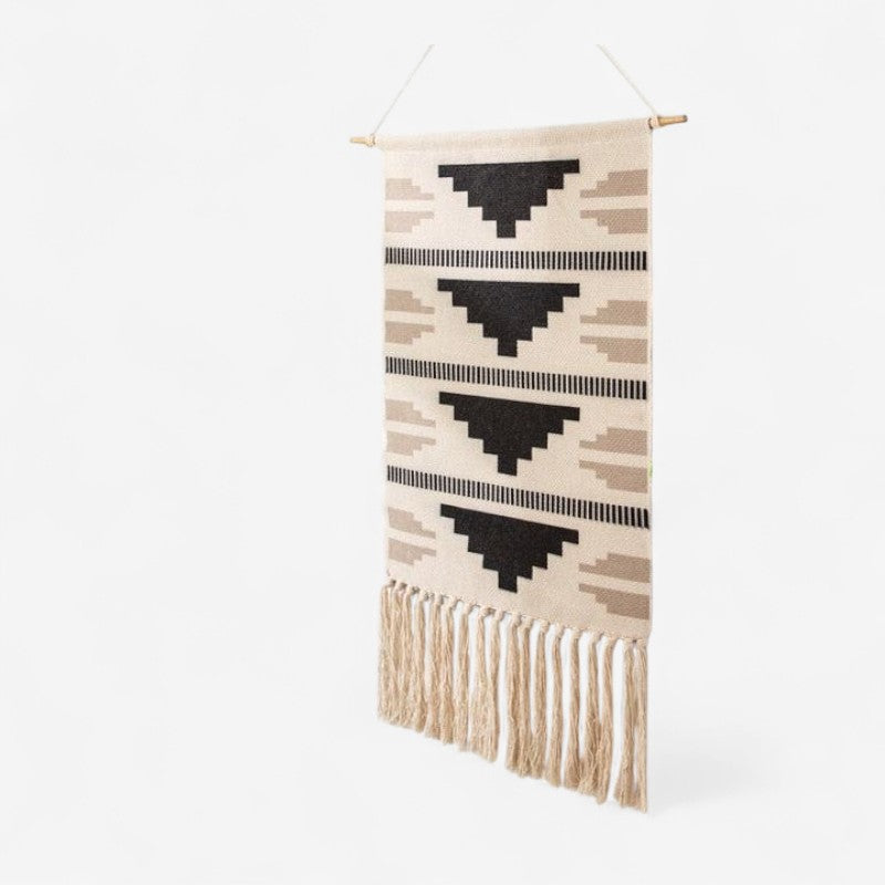 Wall Tapestry | Woven Polyester Surface | Tasseled Edges