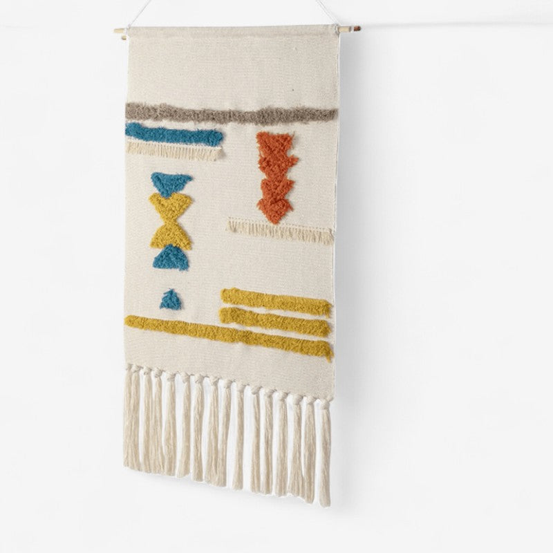 Wall Tapestry | Woven Polyester Surface | Tasseled Edges