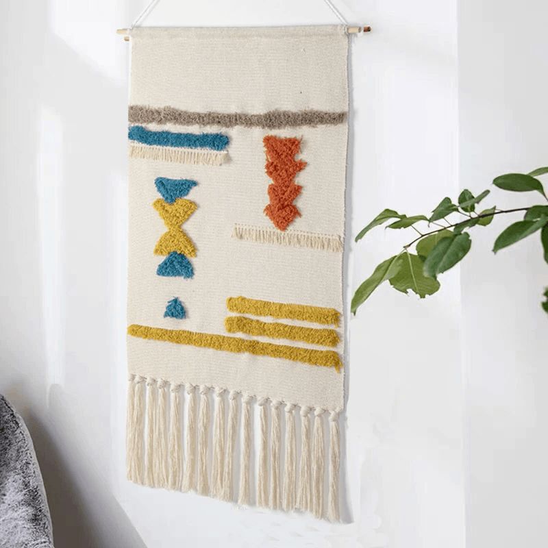 Wall Tapestry | Woven Polyester Surface | Tasseled Edges
