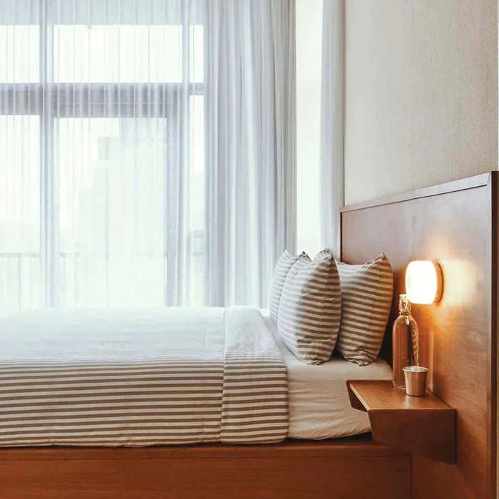 Wall Sconce | Glass Housing & Warm White LED | Push-Button Switch