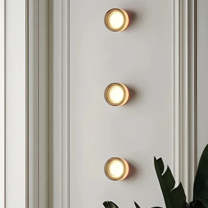 Wall Sconce | Glass Housing & Warm White LED | Push-Button Switch