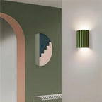 Wall Sconce | Textured Resin Shade | Warm Diffused Light