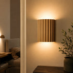 Wall Sconce | Textured Resin Shade | Warm Diffused Light