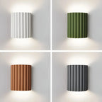 Wall Sconce | Textured Resin Shade | Warm Diffused Light