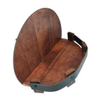 Wall Shelf | Round Barrel Timber & Front Guard Rail
