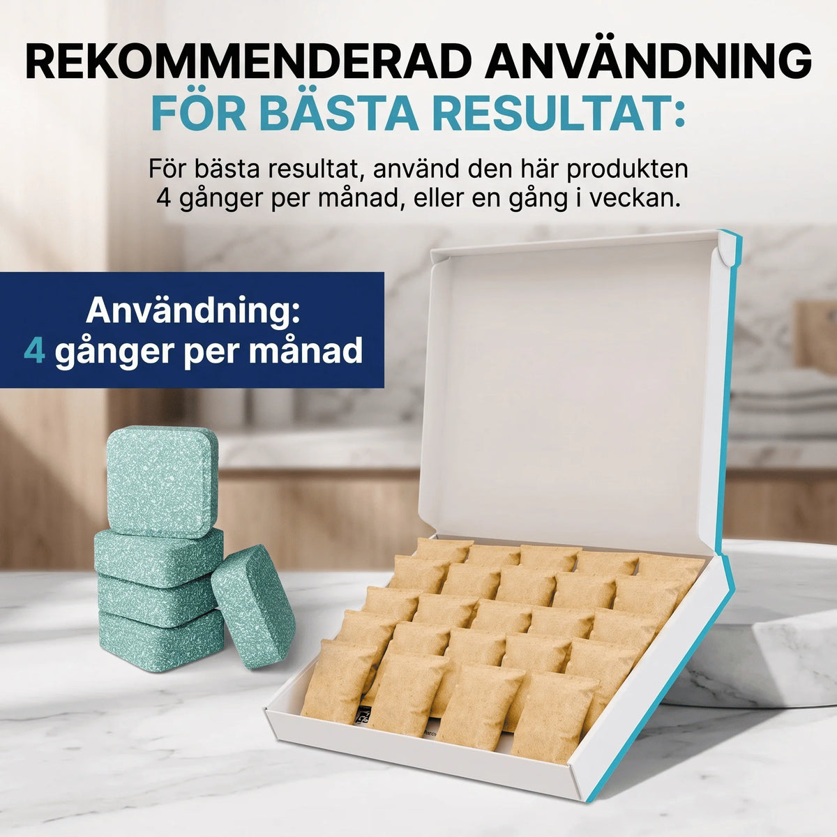 Washing Machine Cleaner Tablets | Deep-Cleaning & Pet Odor Removal