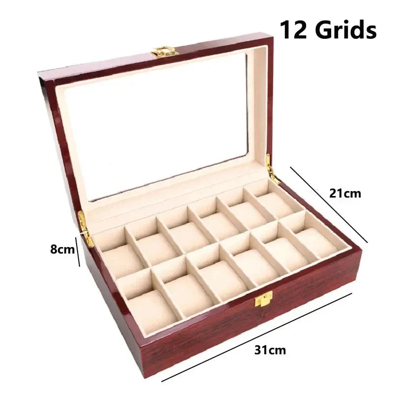 Watch Box | Wooden & Removable Compartments | Customizable Layout