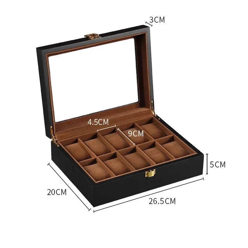 Watch Box | Wooden & Removable Compartments | Customizable Layout
