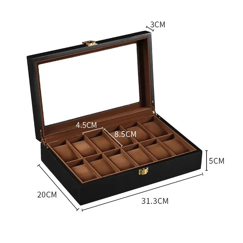 Watch Box | Wooden & Removable Compartments | Customizable Layout