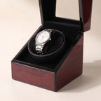 Watch Winder | Quiet Running & Clear Display Window | Single Watch