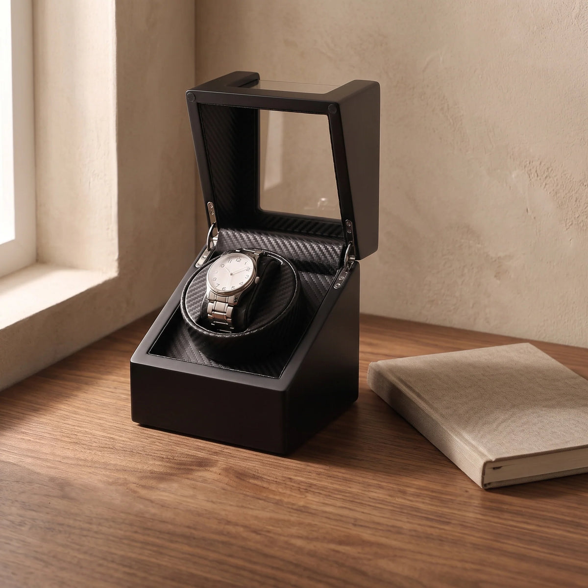 Watch Winder | Quiet Running & Clear Display Window | Single Watch