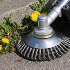 Weed Brush Trimmer | Steel Wire Bristles | Ring-Shaped Head