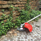Weed Brush Trimmer | Steel Wire Bristles | Ring-Shaped Head