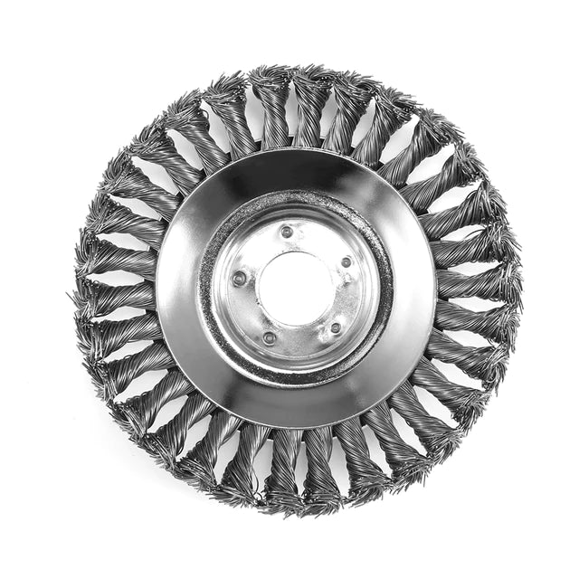 Weed Brush Trimmer | Steel Wire Bristles | Ring-Shaped Head