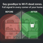 WiFi Range Extender | Dual-Band & Plug-and-Play | Up To 300 m Coverage