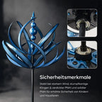 Wind Spinner | 360° Rotating Lotus Design | Weather-Resistant Finish