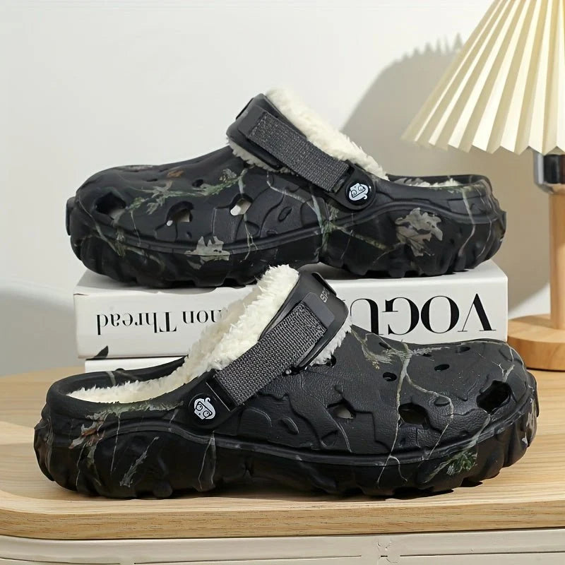 Winter Clogs | Removable Faux Fur Lining & Non-Slip Sole