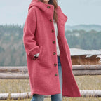 Winter Coat | Warm Polyester Blend & Detachable Hood | Deep Pockets