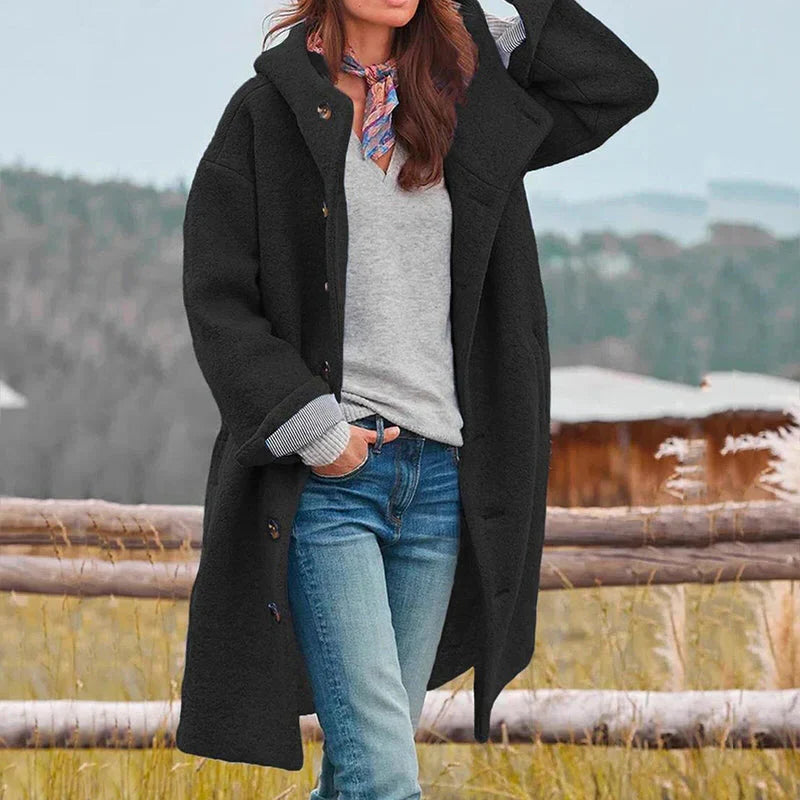 Winter Coat | Warm Polyester Blend & Detachable Hood | Deep Pockets