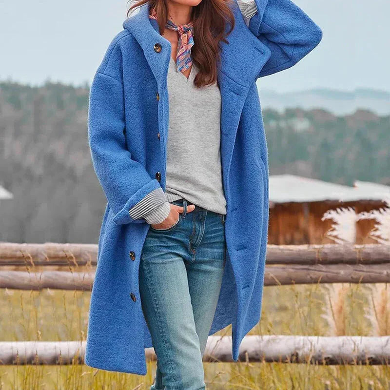 Winter Coat | Warm Polyester Blend & Detachable Hood | Deep Pockets