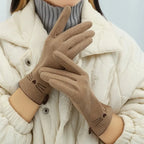 Winter Gloves | Touchscreen Fingertips & Embroidered Cat Detail