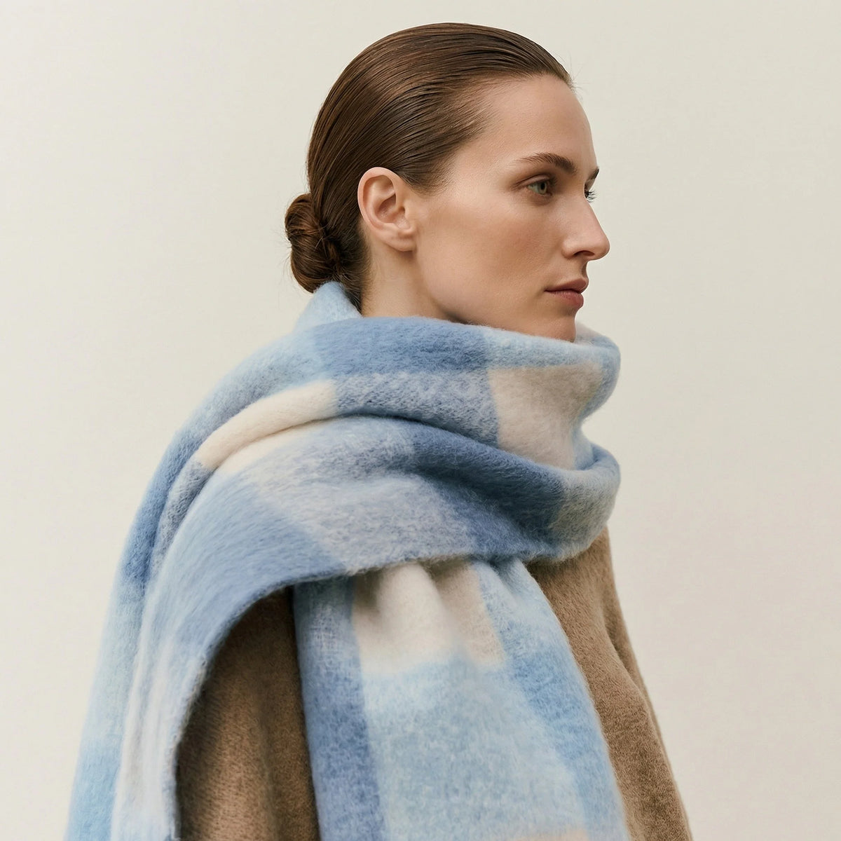 Winter Scarf | Soft Thick-Knit Ombré With Fringe