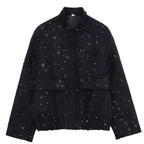 Women's Aviator Jacket | Sequin Finish | Polyester
